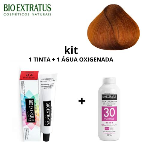 Tinta Bio Extratus 8.4 - KIT BIO EXTRATUS 1 TINTA 8.4 + 1 ÁGUA OXIGENADA DE 30 V | Shopee Brasil