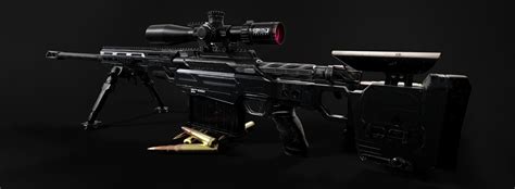 ArtStation - CDX-50 Tremor Sniper Rifle | Game Assets