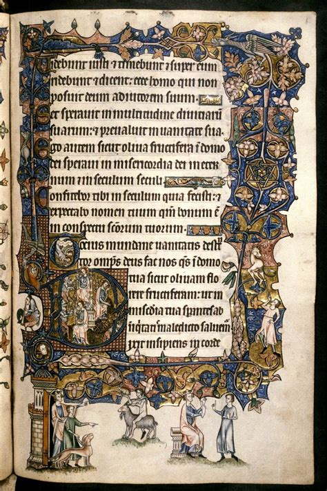 Ormesby Psalter Bodleian Ms Douce 366 F72r East Anglian Early 14c