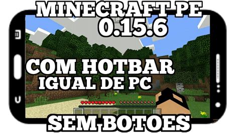 Minecraft Pe Hotbar Igual De Pc Sem Es Youtube