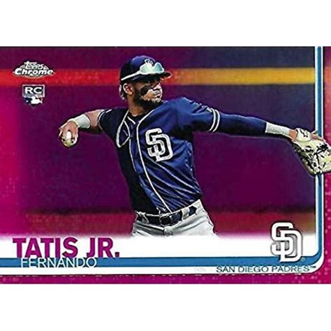 Verified Fernando Tatis Jr Topps Chrome Pink Refractors Topps