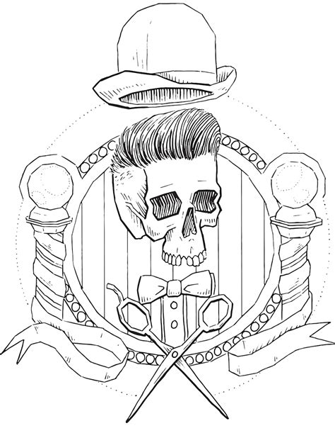 Printable Barber Shop Coloring Page Free Printable Coloring Pages For