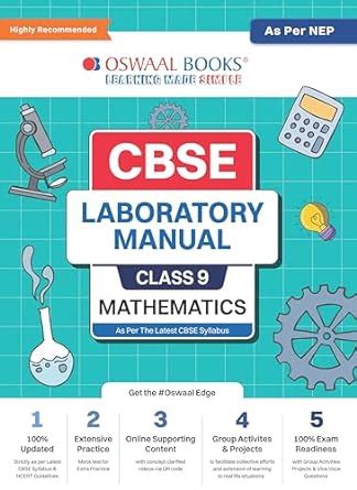 Oswaal Cbse Laboratory Manual Class Mathematics Book As Per Nep