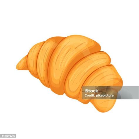 Croissant Bread Cartoon Vector Illustration Stock Illustration