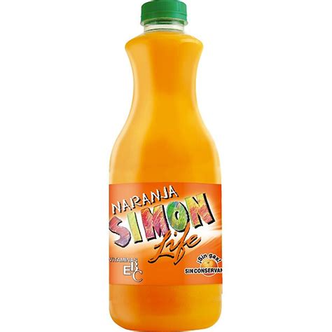 Bebida De Zumo De Naranja Sin Gas Botella L Simon Life