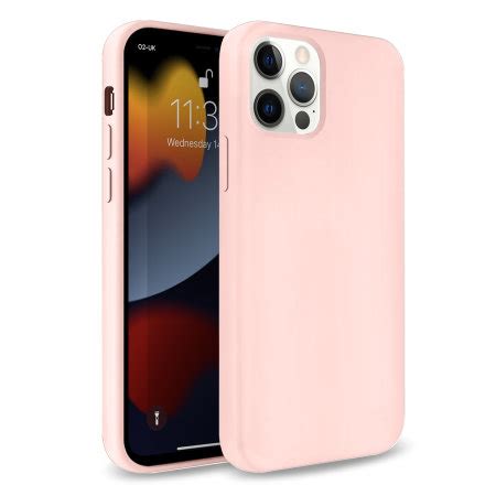 Olixar Soft Silicone Pastel Pink Case For IPhone 13 Pro Max