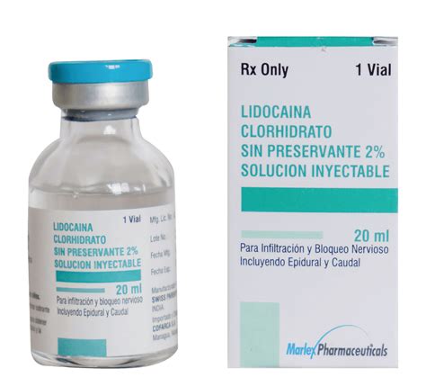 Lidocaina Clorhidrato sin Preservante 2 Solución inyectable COFARCA