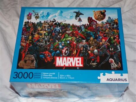 Marvel Comics Cast Collage 3000 Piece Jigsaw Puzzle Aquarius 32x45 Nib 840391134072 Ebay