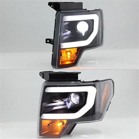 Spyder Ford F 150 With Factory Halogen Headlights 2010 Black Light