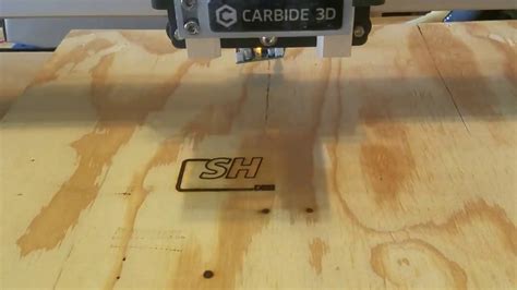 Test Print Laser Added To Shapeoko 3 Xl Youtube