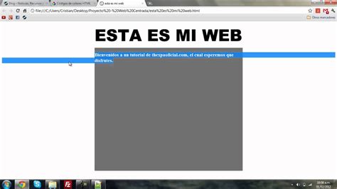 Tutorial HTML CSS Centrar Una Pagina Web De Una Forma Sencilla YouTube