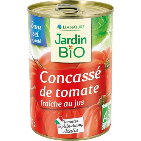 Concass De Tomates Pel Es Sans Sel Ajout Bio Jardin Bio Etic Le Pot