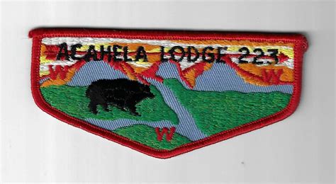 OA 223 Acahela F5a Flap RED Bdr Wyoming Valley Penn JB 1302 EBay