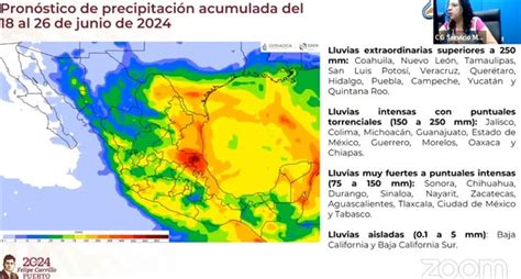 Lloverá en Sinaloa Conagua pronostica desde 75 a 150 mm de lluvia en