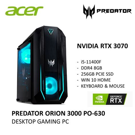 Acer Predator Orion Po Gaming Desktop Pc I F Gd