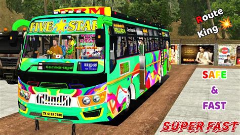 Tn Private Bus Driving Five Star 🎀💥 Bus Simulator Indonesia Youtube