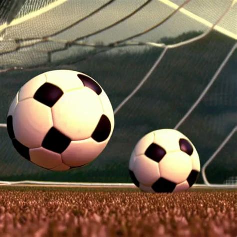 Movie Still Of The Cutest Sentient Soccer Ball Ever Stable Diffusion