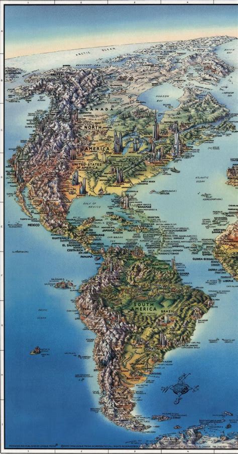 The Americas By Unique Maps 2009 Maps On The Web