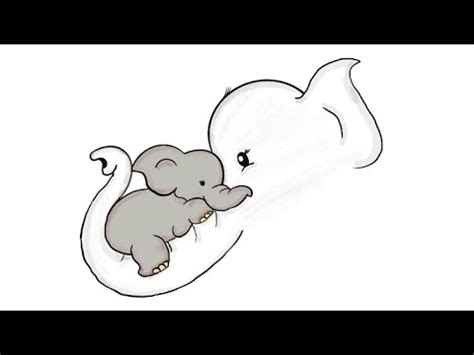 Mother And Baby Elephant - Captions Trendy