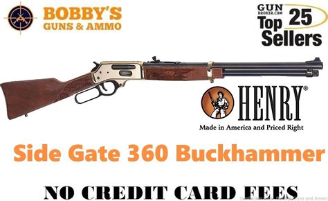 Henry Side Gate 360 Buckhammer 51 20 Polished Brass Lever Action