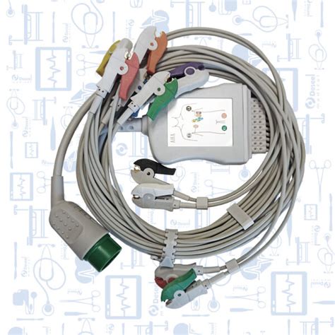 Cable Ekg Completo Con Derivaciones Tipo Clip Deseel Medical