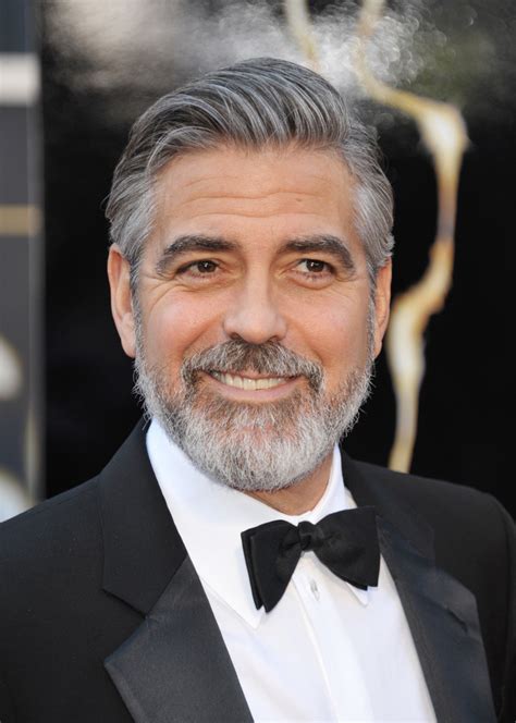 George Clooney Hair Status Grey Hair No Baldness Why