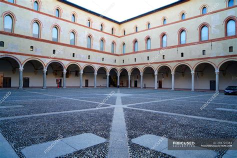 Castello Sforzesco Castle Cortile Della Rocchetta Courtyard Milan