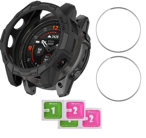 Etui Ochronne Silikonowe X Szk O Hartowane Garmin Fenix X X Solar