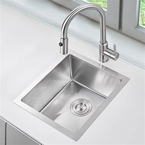 Snapklik 15 X 13 Inch Bar Sink Drop In Tight Radius 18 Gauge