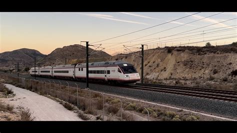 Tren S 104 AVANT RENFE por la línea de Alta Velocidad Alicante Madrid