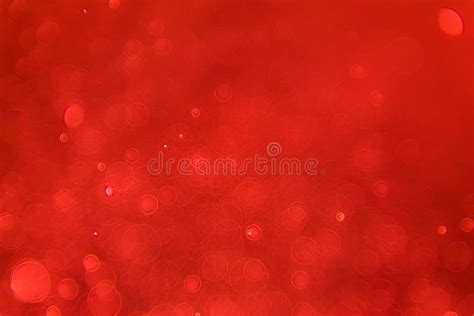 Abstract Sparkle Bokeh Light Effect With Red Background Abstract Bokeh