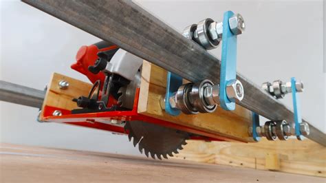 Making A Circular Saw Sliding Guide Homemade Sliding Saw Very Easy