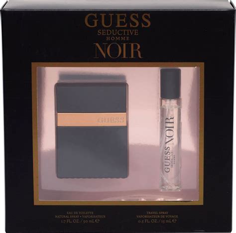 Guess Seductive Homme Noir Eau De Toilette 50ml And 15ml T Set