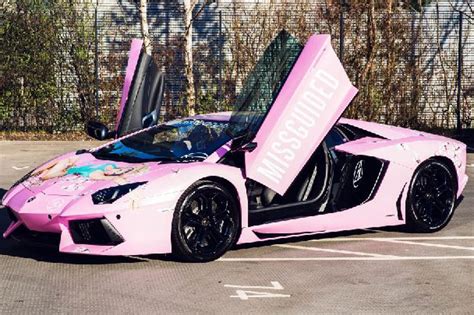 Pink Lamborghini Aventador