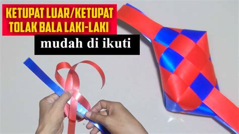 Tutorial Membuat Ketupat Tolak Bala Laki Laki Dari Pita Jepang Nasuki