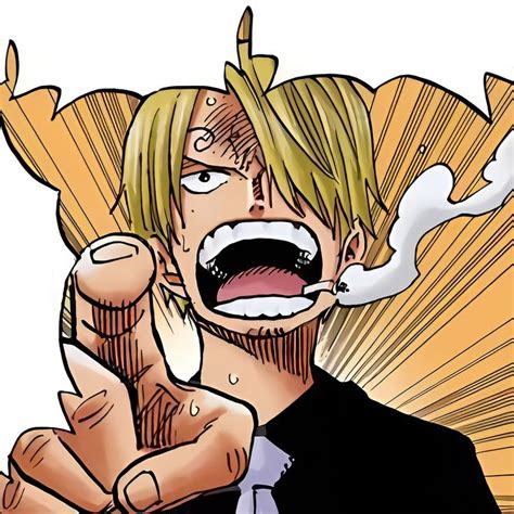 Sanji Official Manga Colored Icon One Piece Images Manga Mangá Icons