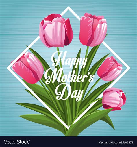 Happy Mothers Day Card Royalty Free Vector Image