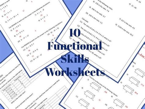 Functional Skills Maths Worksheets Revision Teaching Resources