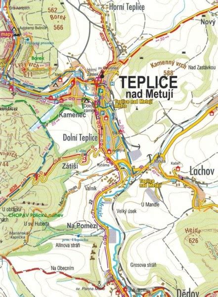 Skalne Miasta Adrszpaskie Teplickie Ska Y Mapa Turystyczna