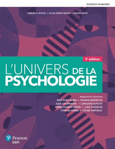 L Univers De La Psychologie Pearson France