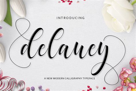 Delaney Script 49321 Script Font Bundles