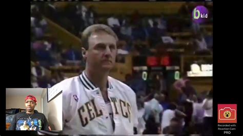 My First Time Watching Larry Bird Last Game In Boston Garden Youtube