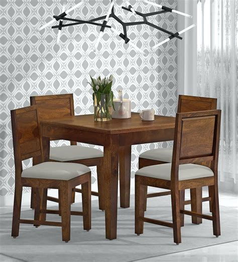 Buy Stanfield Sheesham Wood Seater Dining Set In Provincial Teak