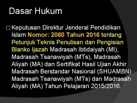 Sosialisasi Petunjuk Teknis Penulisan Dan Pengisian Blanko Ijazah