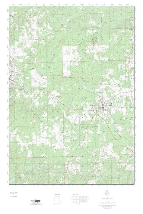 MyTopo Camp Hill Alabama USGS Quad Topo Map