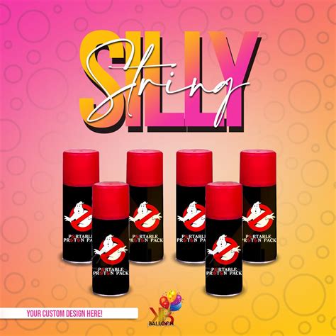 Custom Silly String Quantity Of 8 Party Favors Treats Kids Parties