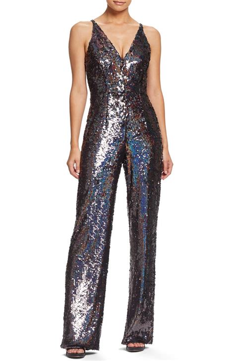 Dress The Population Charlie Sequin Jumpsuit Nordstrom