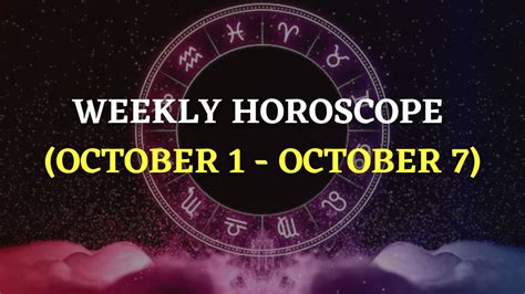 Weekly Horoscope October October Cancer Scorpio Will Have New