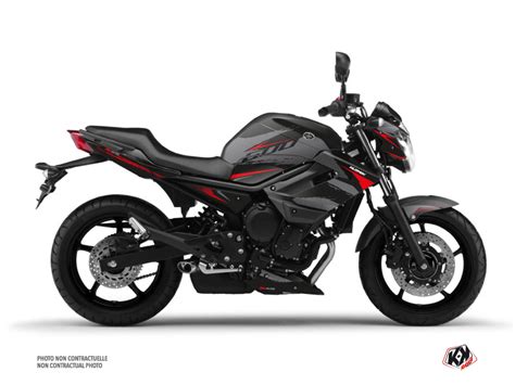 Yamaha Xj Street Bike Airline Graphic Kit Black Red Kutvek Kit Graphik