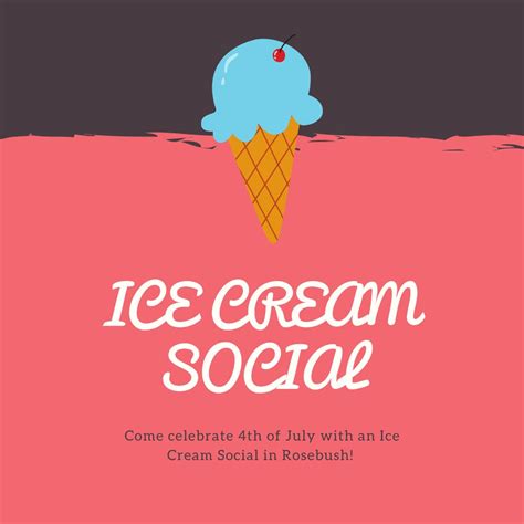 Rosebush Th Of July Ice Cream Social Mt Pleasant Area Convention